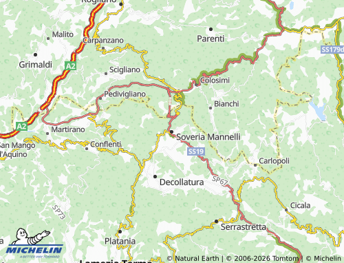 Mapa MICHELIN Soveria Mannelli - ViaMichelin