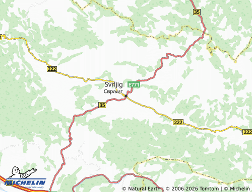 Mapa MICHELIN Svrljig - ViaMichelin