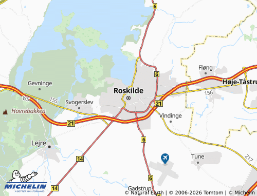 MICHELIN Roskilde map - ViaMichelin