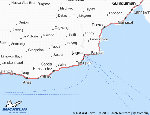MICHELIN Kinagbaan map - ViaMichelin
