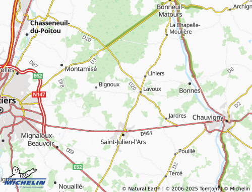 MICHELIN-Landkarte La Bourge - ViaMichelin