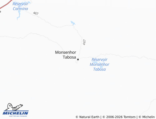 Mapa MICHELIN Monsenhor Tabosa - ViaMichelin