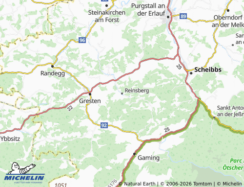 MICHELIN Reinsberg map - ViaMichelin