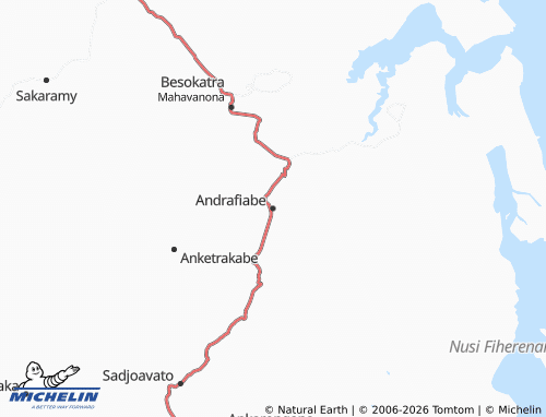 MICHELIN Andrafiabe map - ViaMichelin
