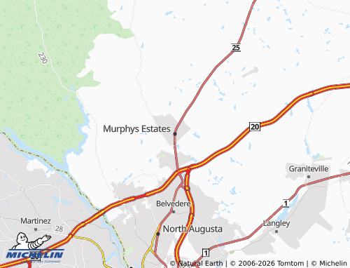 Carte MICHELIN Murphys Estates - ViaMichelin