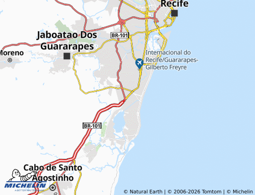 Mapa MICHELIN Guararapes - ViaMichelin
