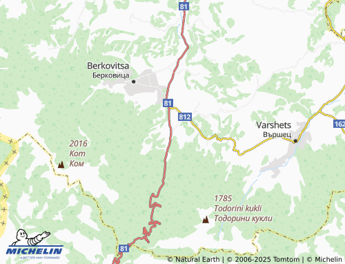 MICHELIN-Landkarte Barziya - ViaMichelin