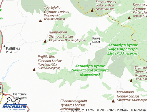 Mapa MICHELIN Sykaminea - ViaMichelin