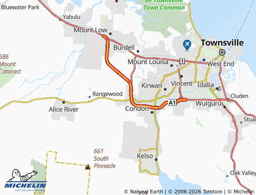 Mapa MICHELIN Bohle Plains - ViaMichelin