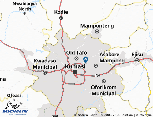 Mapa MICHELIN Old Tafo - ViaMichelin