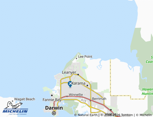 Mapa MICHELIN Lee Point - ViaMichelin