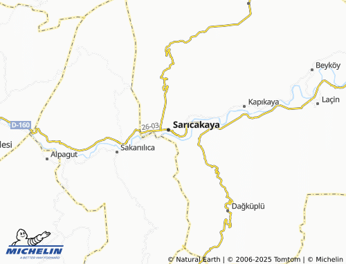 MICHELIN Sarıkaya map - ViaMichelin