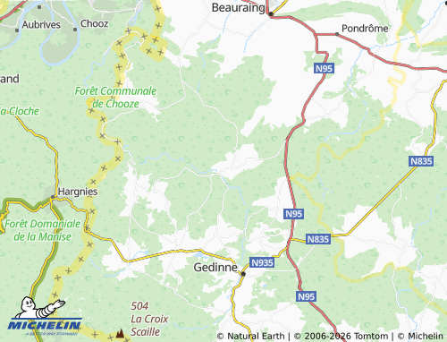 MICHELIN Vencimont map - ViaMichelin
