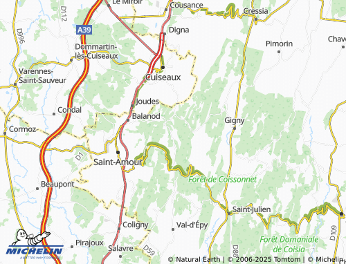 Mapa MICHELIN Curny - ViaMichelin