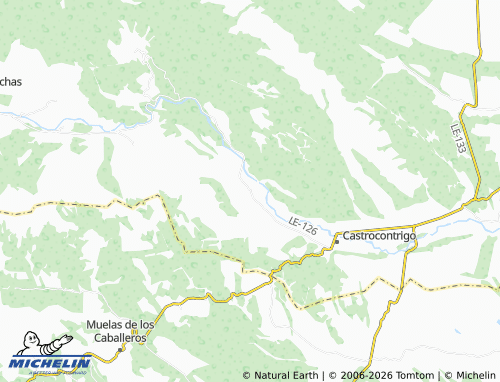 MICHELIN Torneros de la Valdería map - ViaMichelin