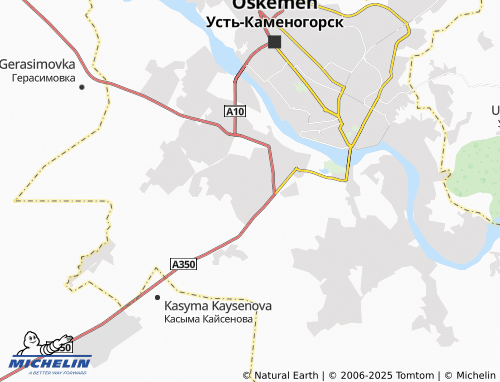 MICHELIN Menovnoye map - ViaMichelin