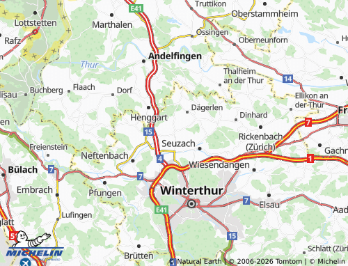 MICHELIN-Landkarte Hettlingen - ViaMichelin