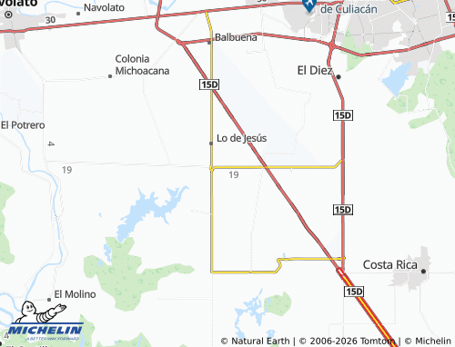Mapa MICHELIN Popular, Benito Juárez - ViaMichelin