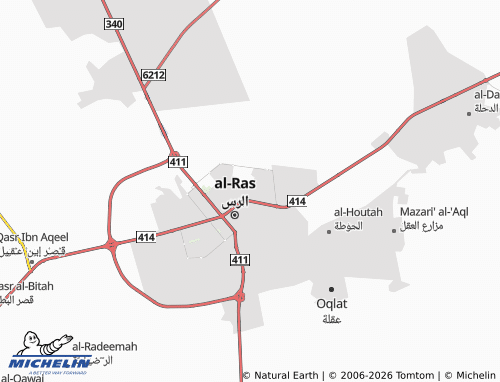 MICHELIN-Landkarte al-Shifa' - ViaMichelin