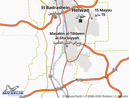 MICHELIN El Tbin El Bahariya map - ViaMichelin