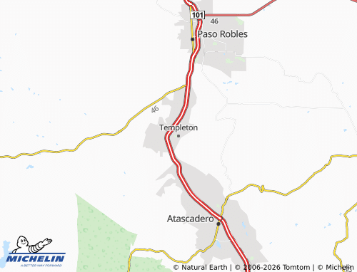 Mappa MICHELIN Templeton - ViaMichelin