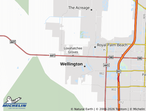 Carte MICHELIN Loxahatchee Groves - ViaMichelin