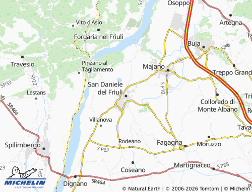 Mapa MICHELIN San Daniele del Friuli - ViaMichelin