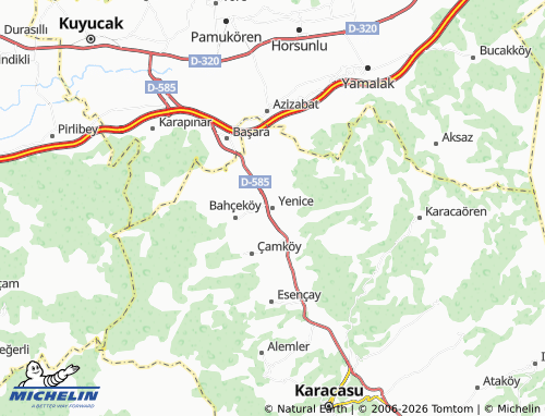 MICHELIN Yenice map - ViaMichelin
