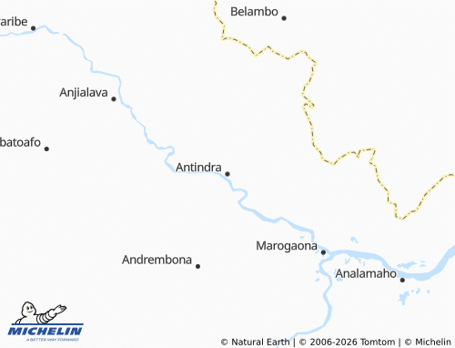 MICHELIN Antindra map - ViaMichelin