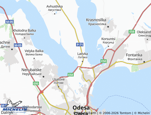 Mapa MICHELIN Naberezhne - ViaMichelin