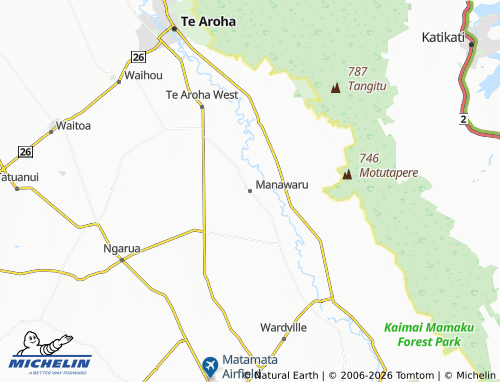Mapa MICHELIN Manawaru - ViaMichelin
