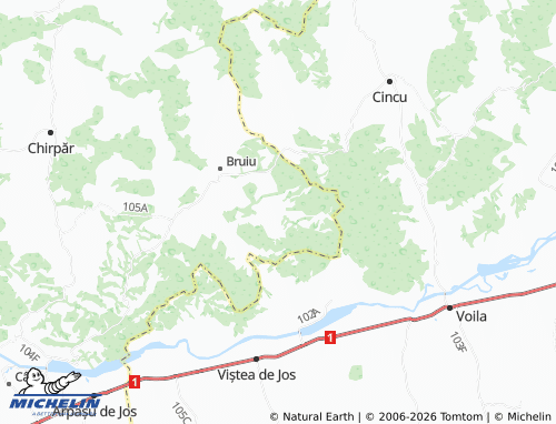 Mappa MICHELIN Gherdeal - ViaMichelin