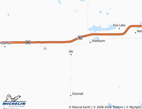 Carte MICHELIN Jay - ViaMichelin