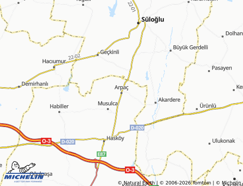 MICHELIN Arpaç map - ViaMichelin
