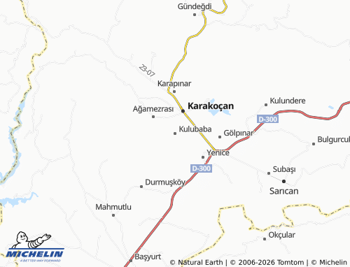 MICHELIN Kulubaba map - ViaMichelin