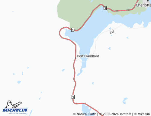 Mappa MICHELIN Port Blandford - ViaMichelin