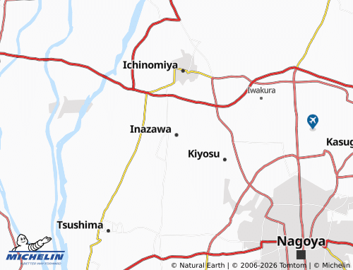 Mappa MICHELIN Inazawa - ViaMichelin