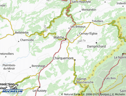 Mappa MICHELIN Les Seignottes - ViaMichelin