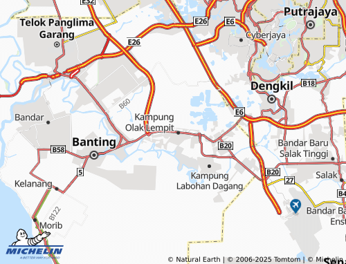 MICHELIN Taman Merbah map - ViaMichelin