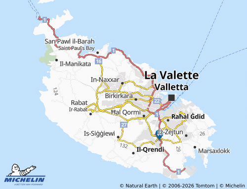 Carte MICHELIN Ħal Lija - ViaMichelin