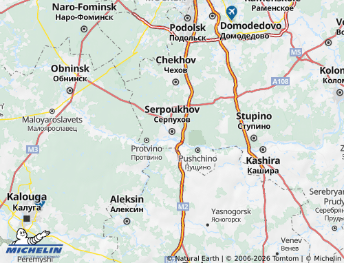 Carte MICHELIN Serpoukhov - ViaMichelin