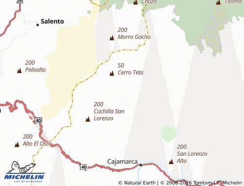 MICHELIN-Landkarte Alto de Toche - ViaMichelin