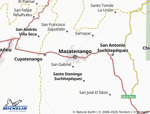 Carte MICHELIN Mazatenango - ViaMichelin