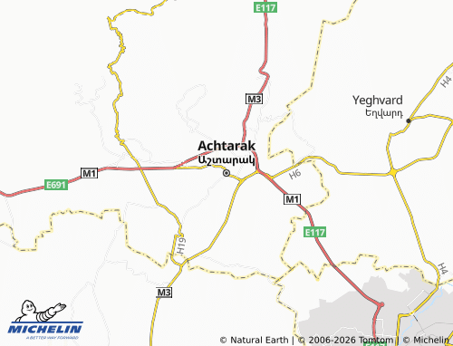 MICHELIN Ashtarak map - ViaMichelin