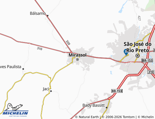 Mapa MICHELIN Mirassol - ViaMichelin