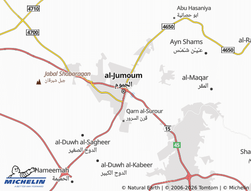 Carte MICHELIN al-Naseem - ViaMichelin
