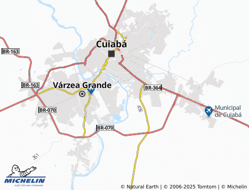 MICHELIN Usina São Gonçalo map - ViaMichelin