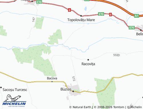 Mappa MICHELIN Hitiaș - ViaMichelin