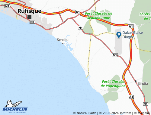 Mappa MICHELIN Yéni Kao - ViaMichelin