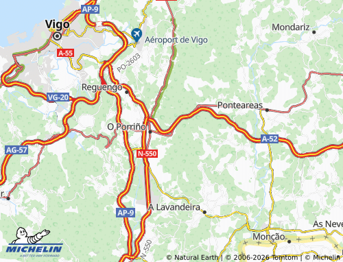 Mapa MICHELIN Cans (Santo Estevo) - ViaMichelin